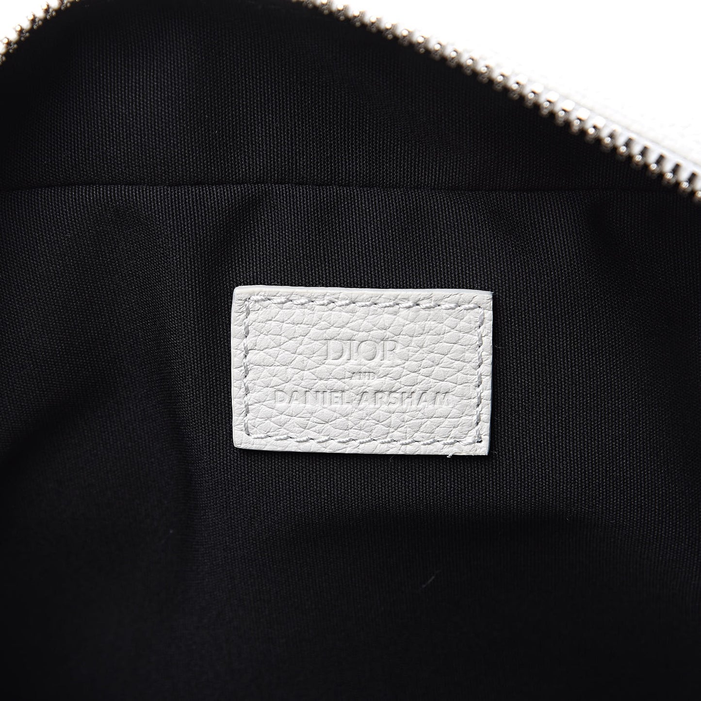 X DANIEL ARSHAM Grained Calfskin Safari Messenger White
