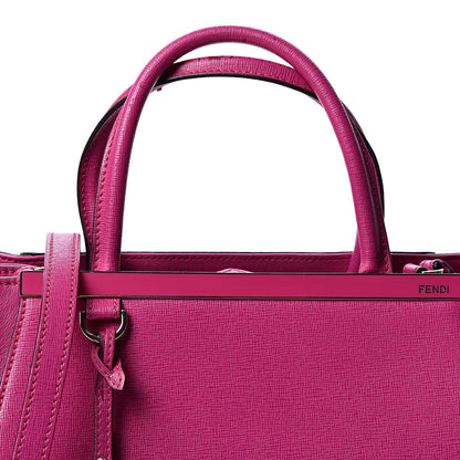 Fendi Vitello Elite Petite 2Jours Tote Magenta 6 of 10