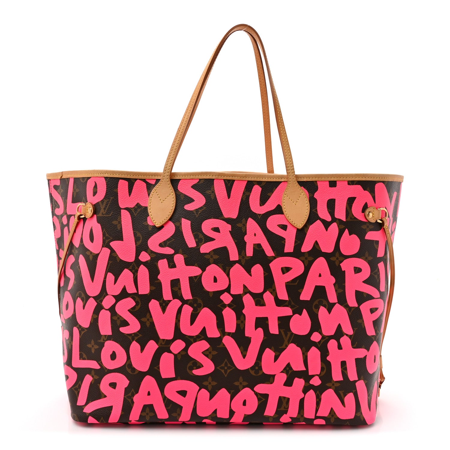 Louis Vuitton Monogram Graffiti Neverfull GM Fuchsia 1 of 16