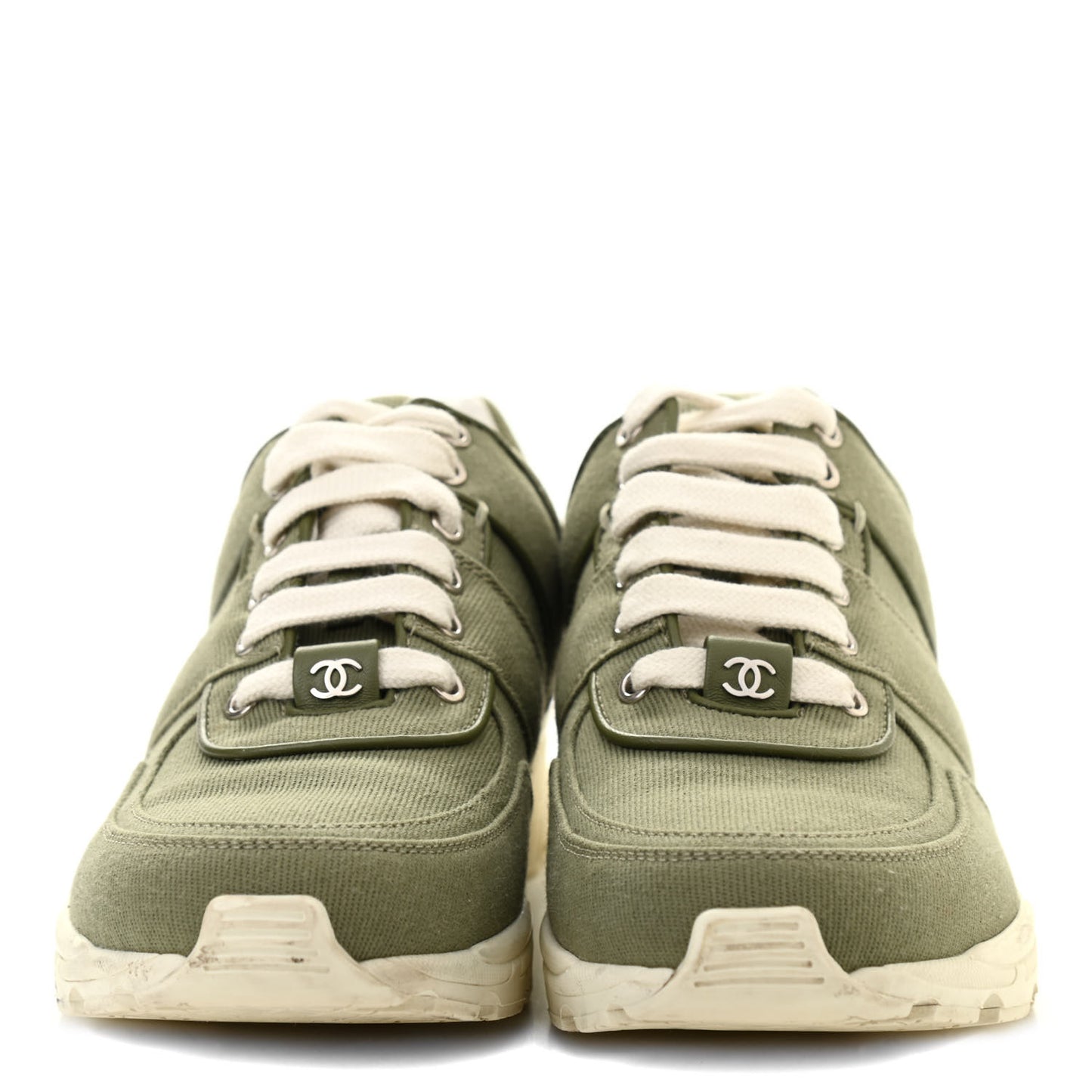 Canvas Womens Sneakers 38.5 Green