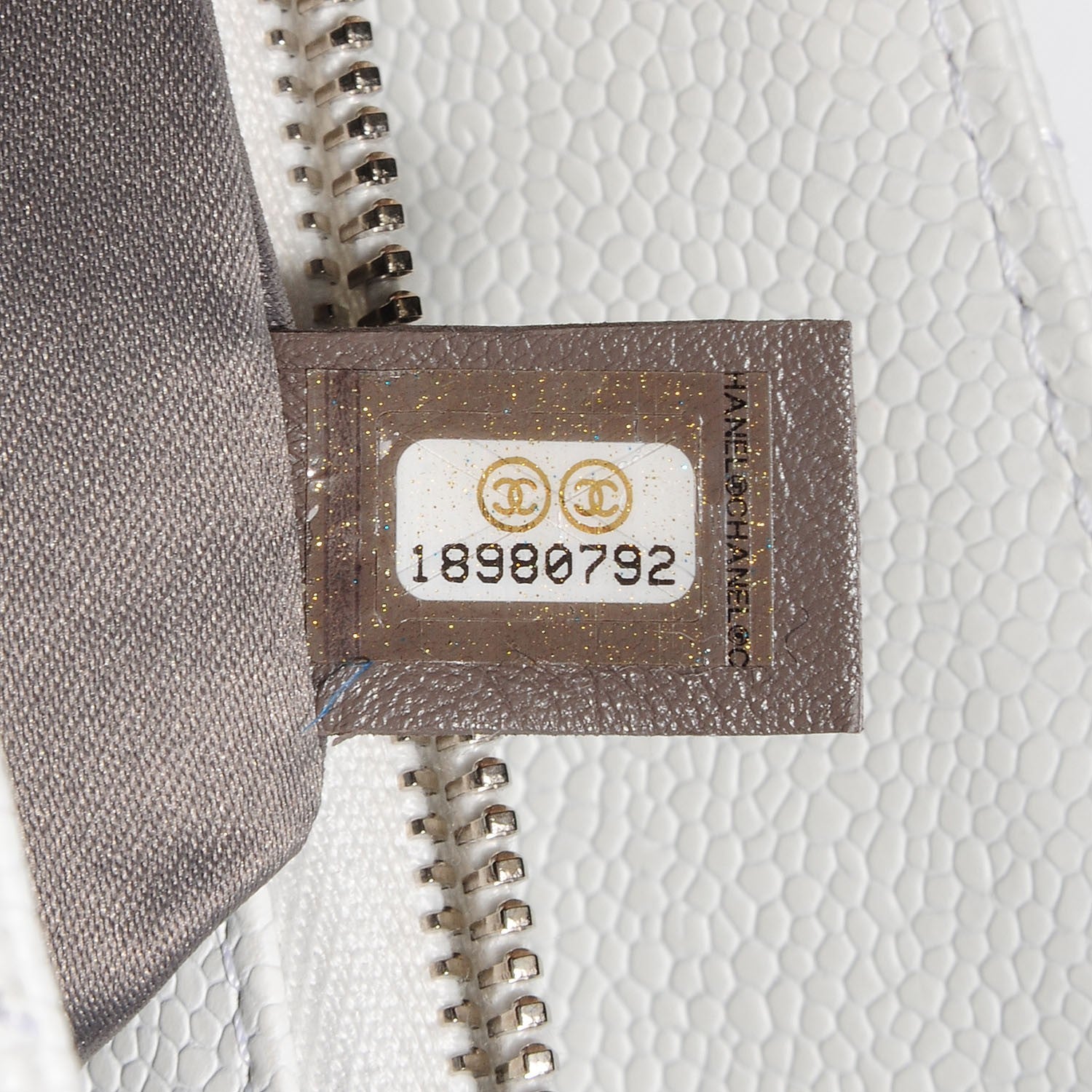 Chanel Caviar Quilted Grand Shopping Tote GST White 7 of 7