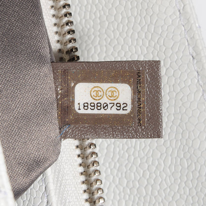 Chanel Caviar Quilted Grand Shopping Tote GST White 7 of 7