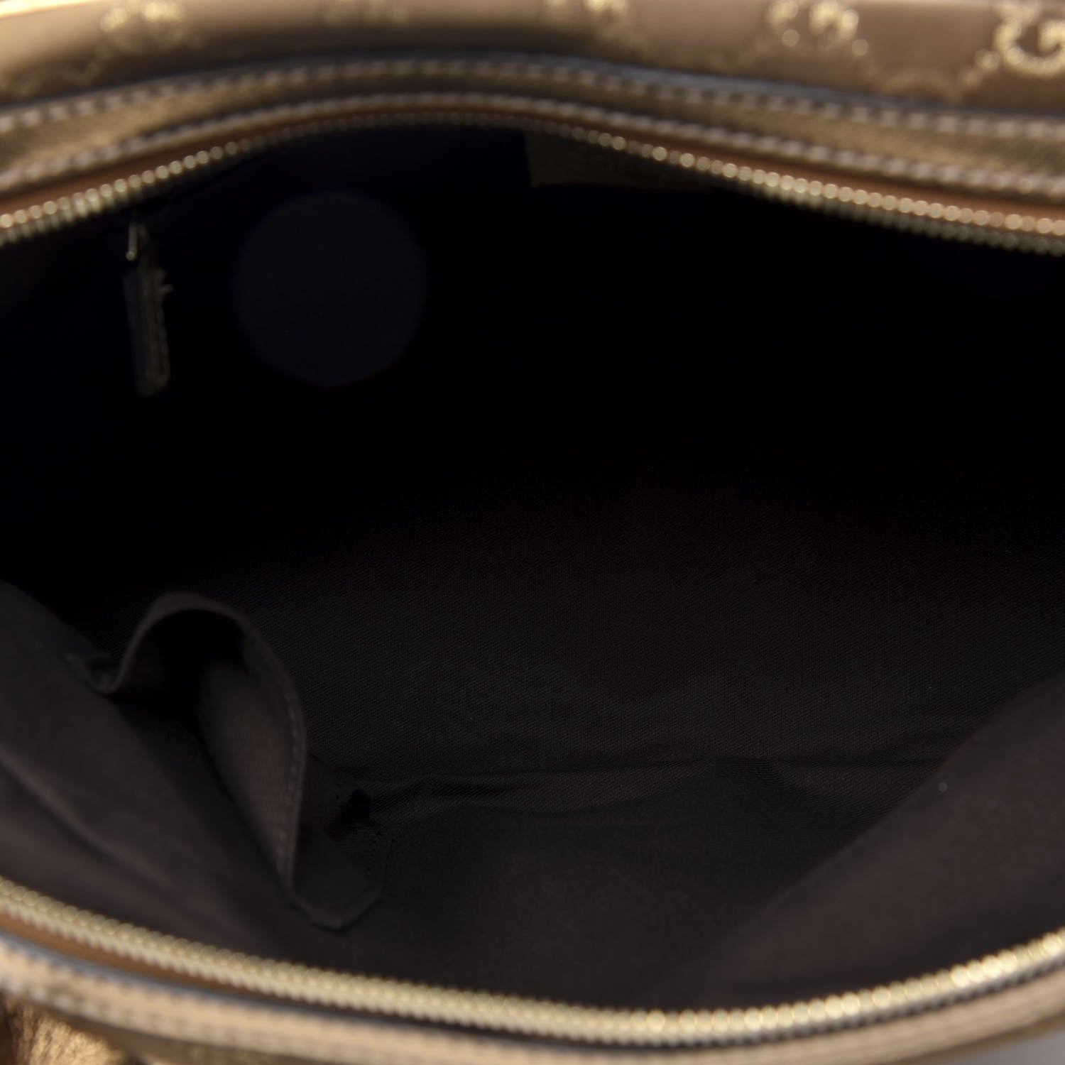 Gucci Satin Monogram Small Princy Satchel Bronze 5 of 9