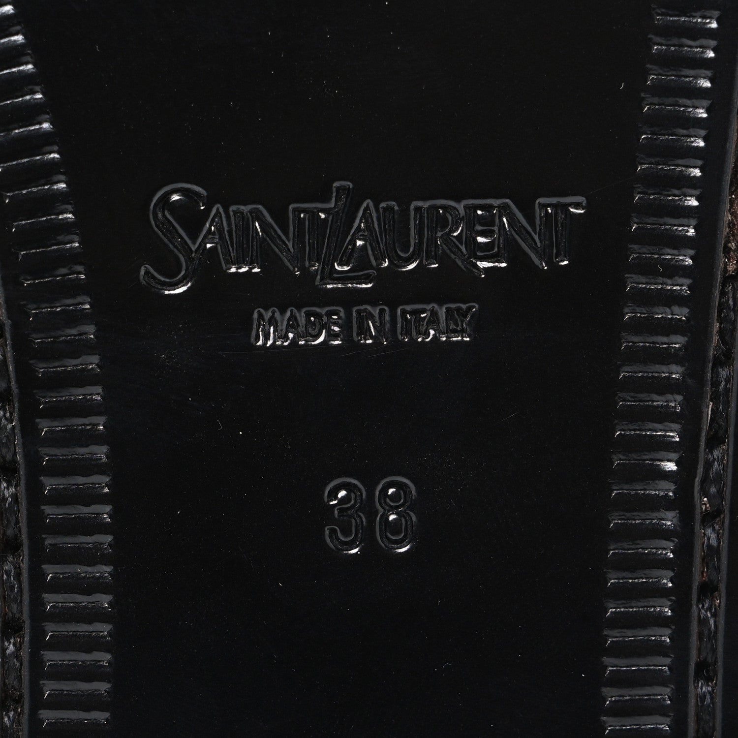 Saint Laurent Calfskin Penny Loafers 38 Black 8 of 11