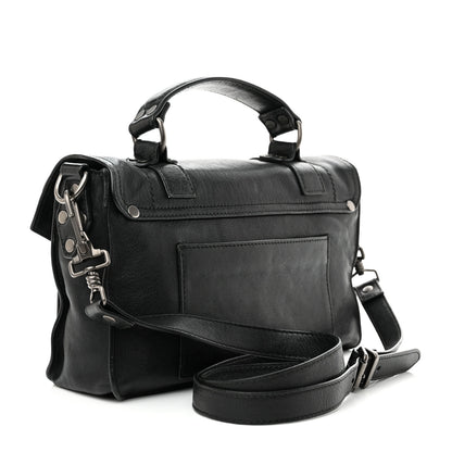 Proenza Schouler Lambskin Tiny PS1 Satchel Black 3 of 13