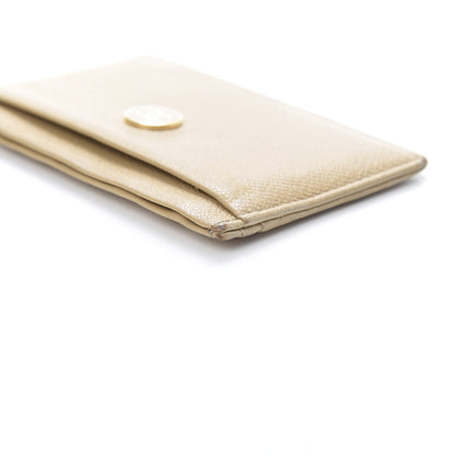 Chanel Calfskin CC Button Card Holder Beige 13 of 13