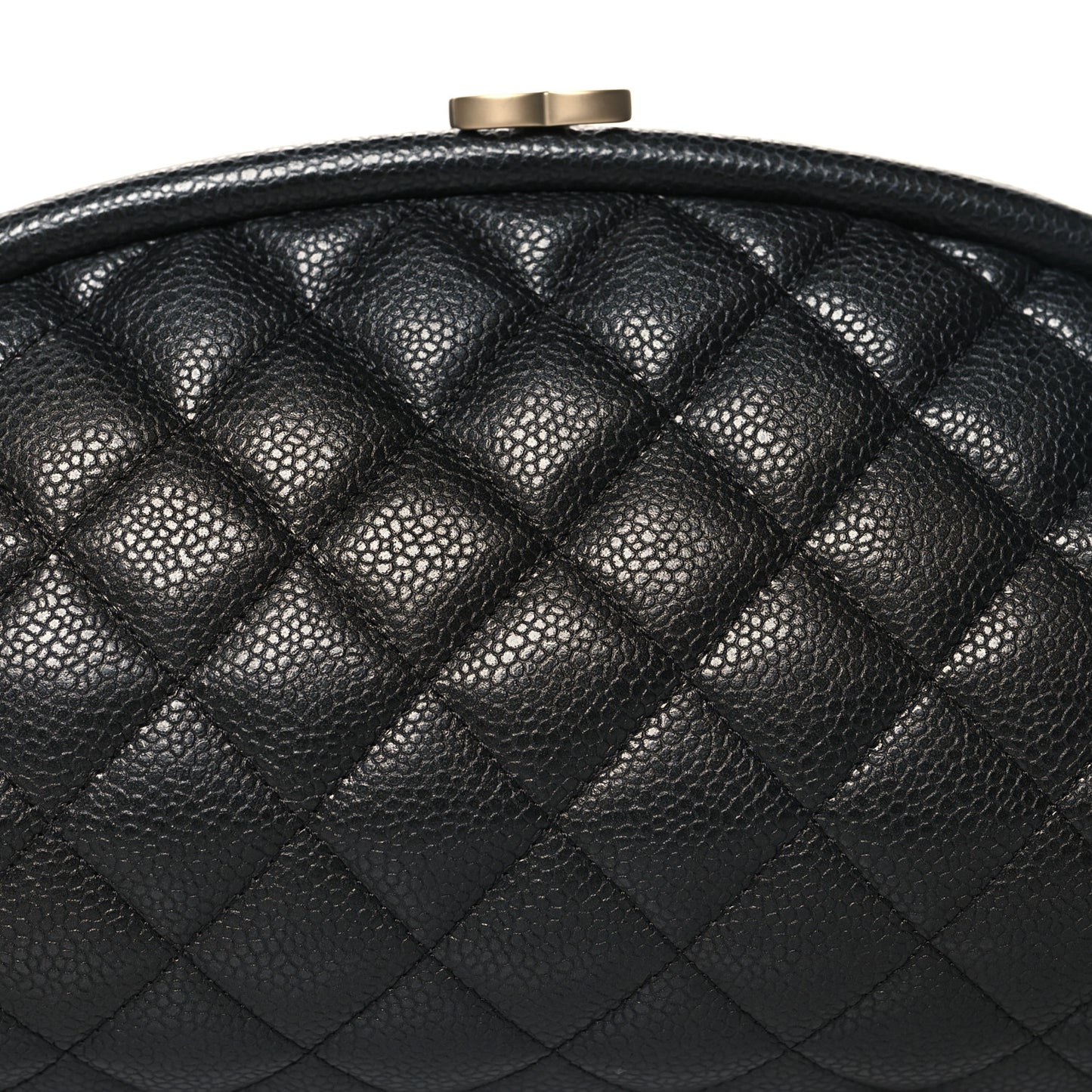 Caviar Quilted Timeless Clutch Black