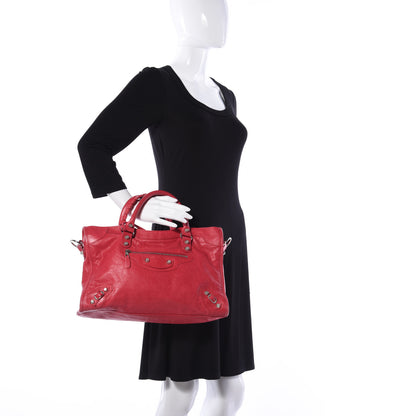 Balenciaga Agneau Giant 12 Silver Hardware City Rose Thulian 3 of 11