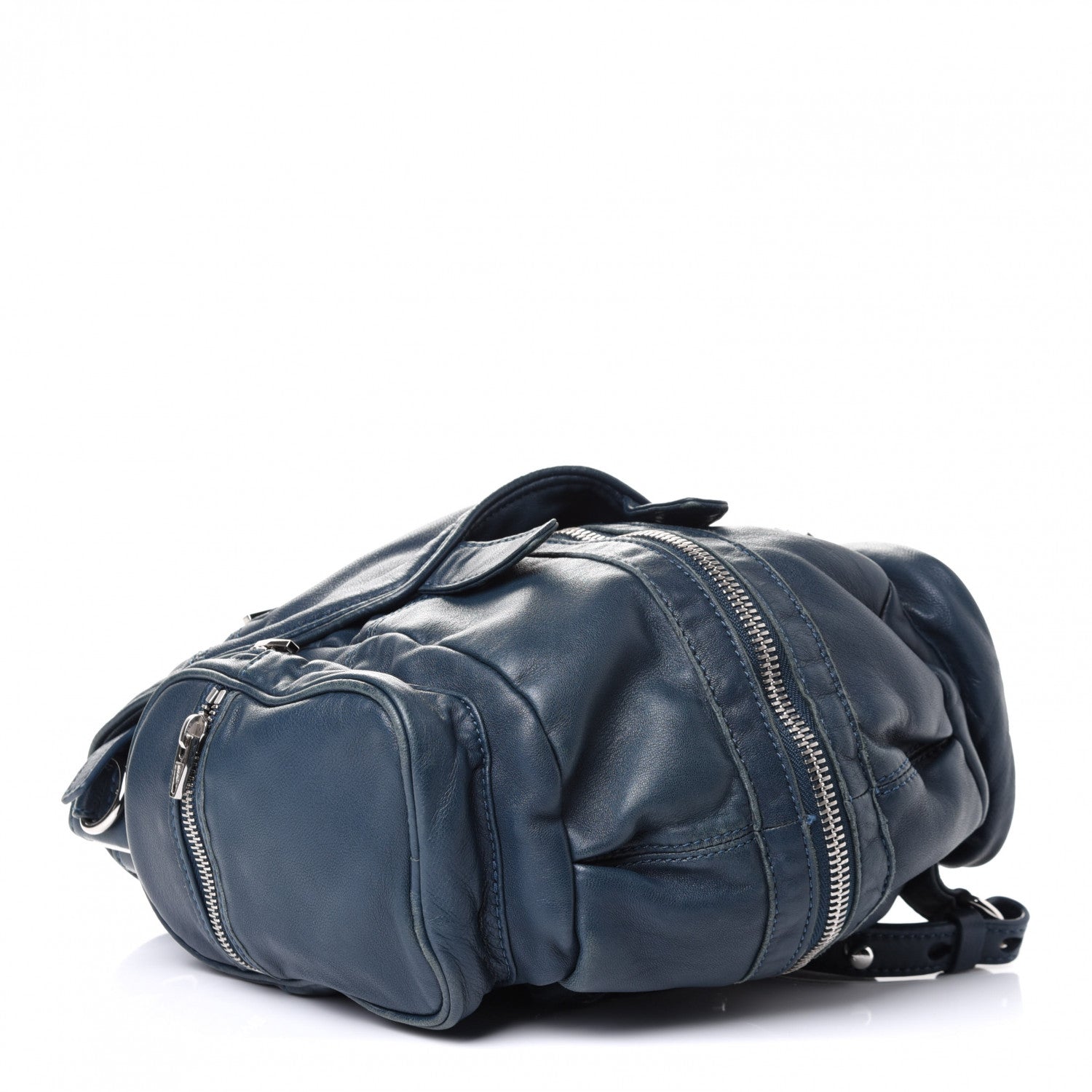 Alexander Wang Lambskin Mini Marti Backpack Rhodium Hardware Blue 3 of 4