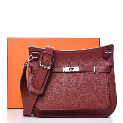 Hermes Taurillon Clemence Jypsiere 28 Rouge H 10 of 10