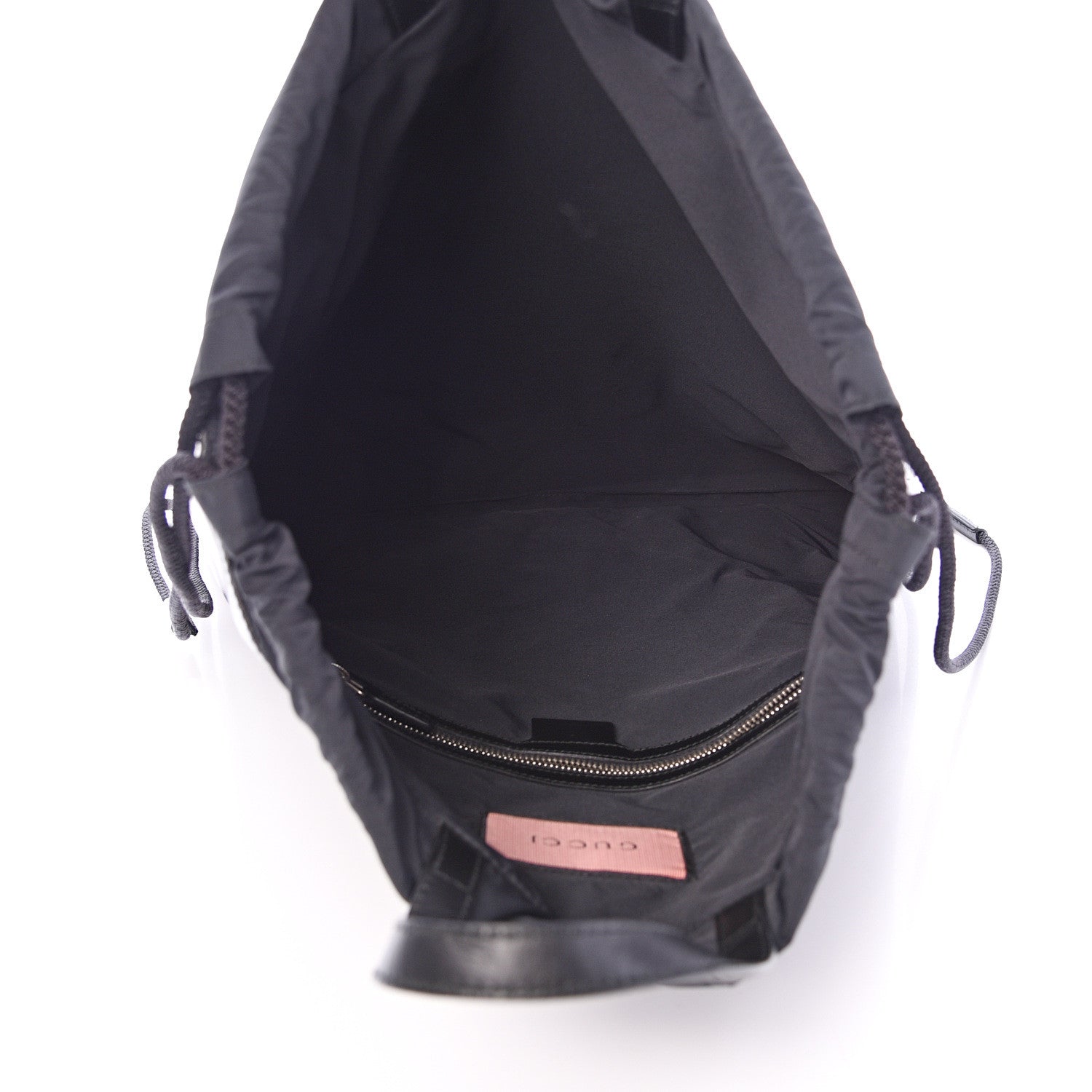 Gucci Calfskin Small GucciGhost Drawstring Backpack Black 4 of 10