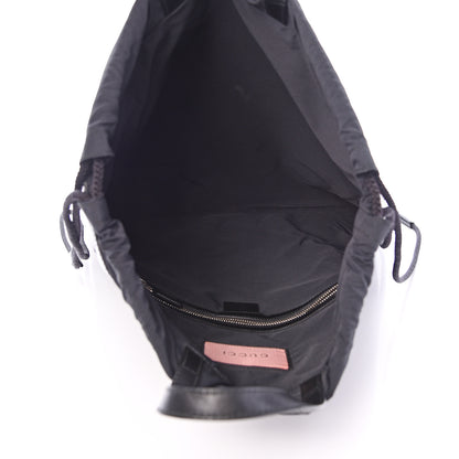 Gucci Calfskin Small GucciGhost Drawstring Backpack Black 4 of 10