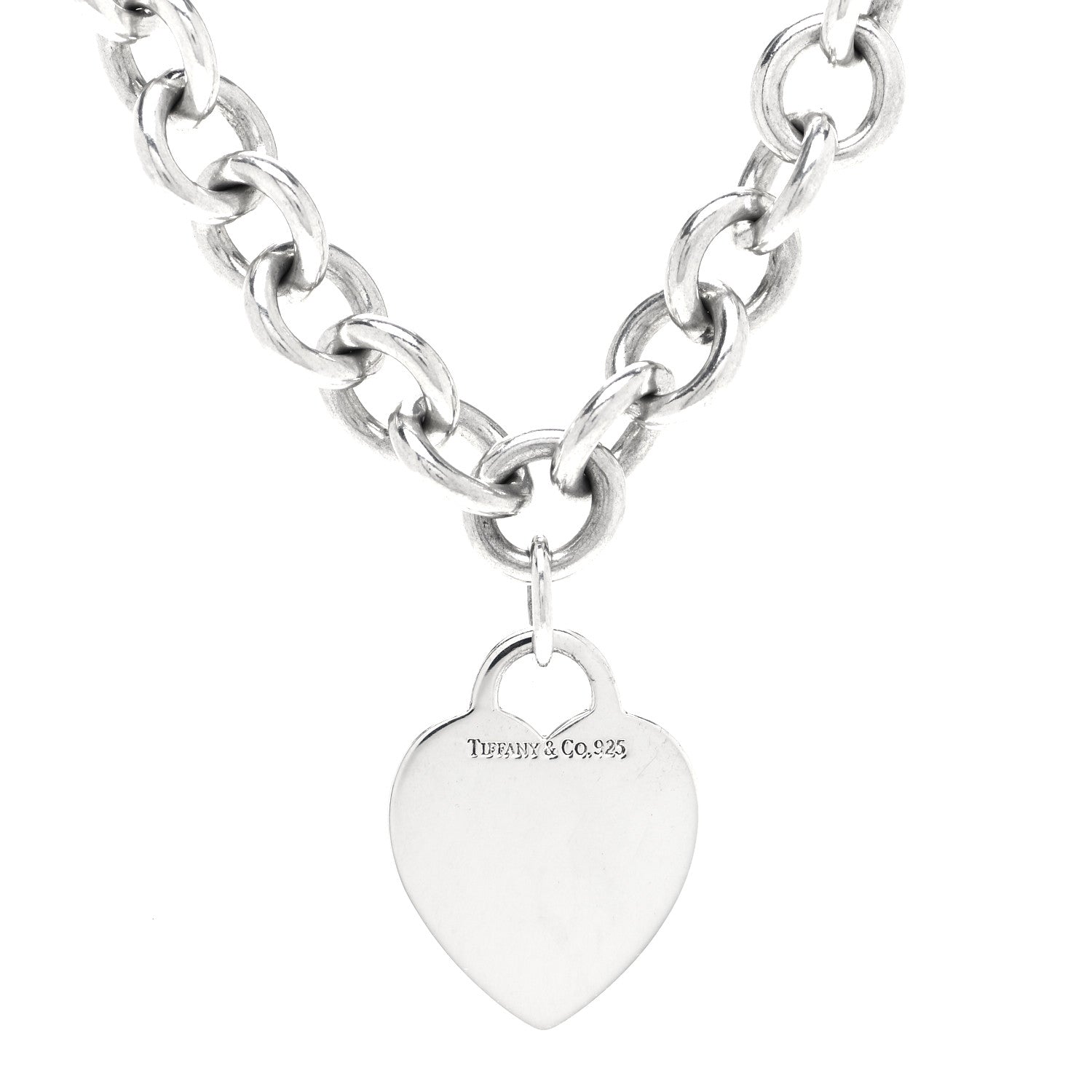 Tiffany Sterling Silver Heart Tag Necklace 4 of 4