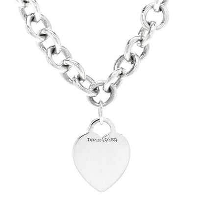Tiffany Sterling Silver Heart Tag Necklace 4 of 4