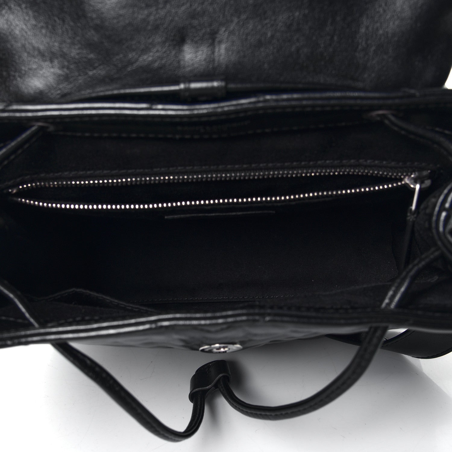 Saint Laurent Calfskin Y Quilted Monogram Small Loulou Backpack Black 4 of 4