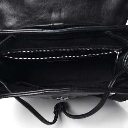 Saint Laurent Calfskin Y Quilted Monogram Small Loulou Backpack Black 4 of 4