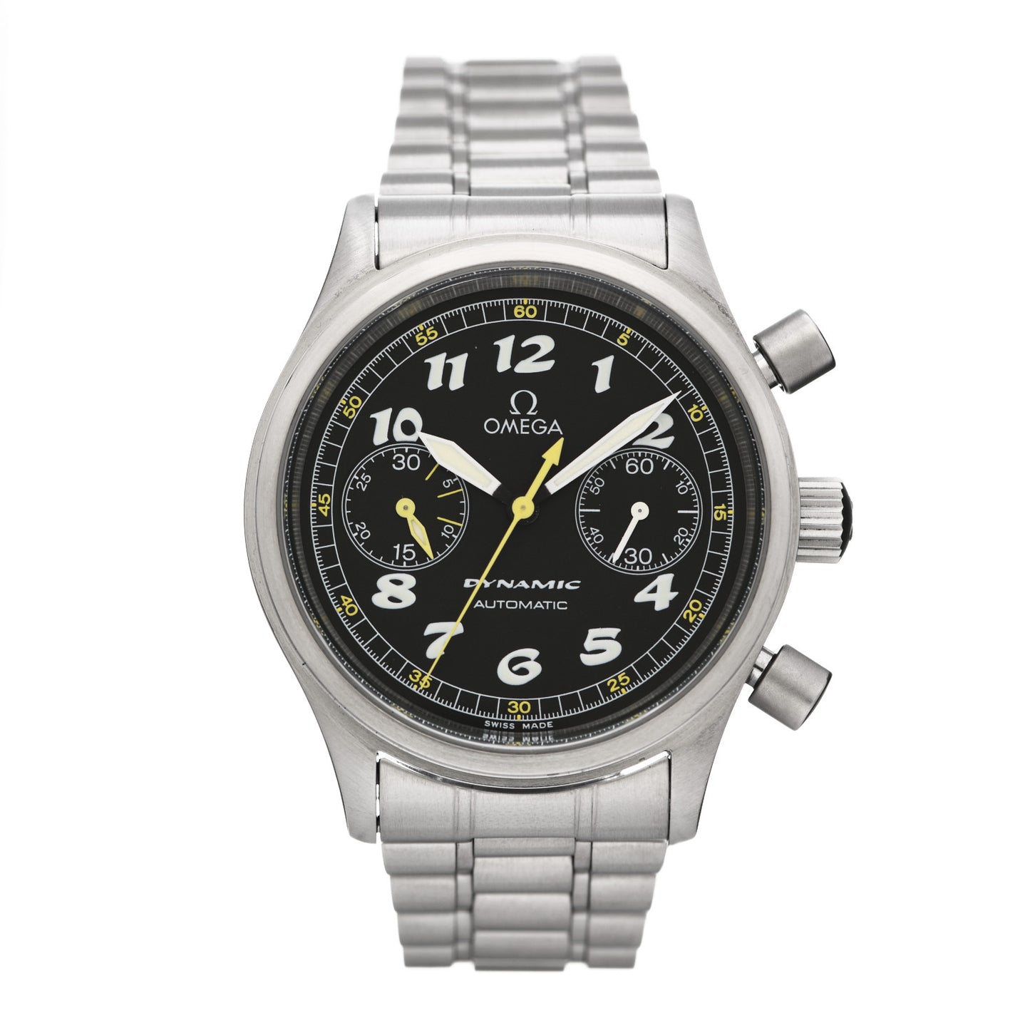 Stainless Steel 38mm Geneva Dynamic Chronograph Automatic Watch Black 5240.50.00