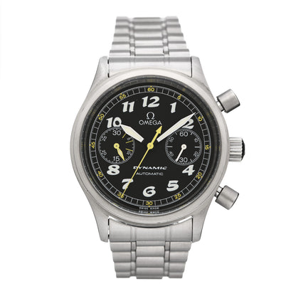 Omega Stainless Steel 38mm Geneva Dynamic Chronograph Automatic Watch Black 5240.50.00 1 of 4