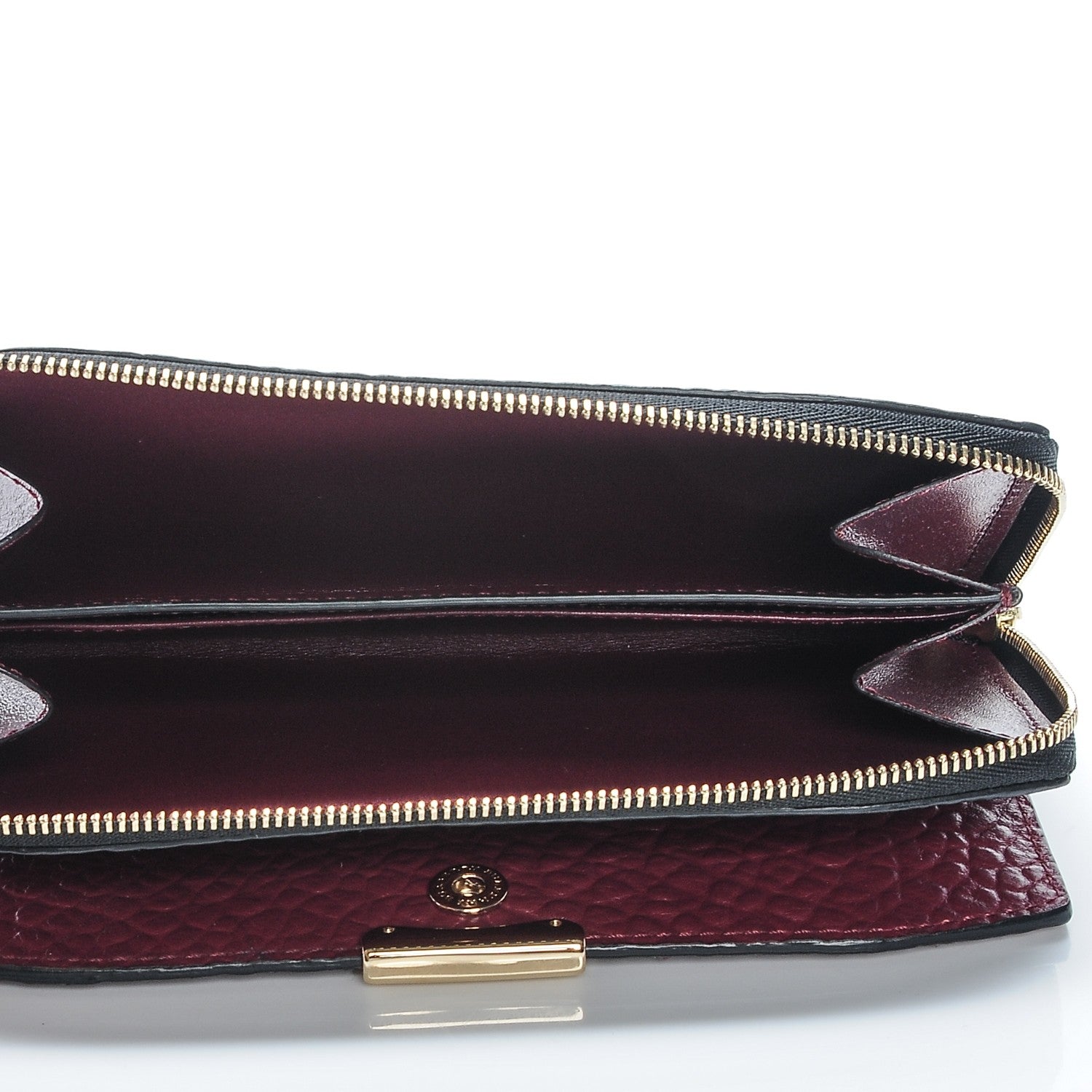 Burberry Heritage Grain Alvington Continental Wallet Damson Magenta 7 of 7