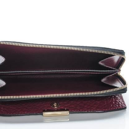 Burberry Heritage Grain Alvington Continental Wallet Damson Magenta 7 of 7