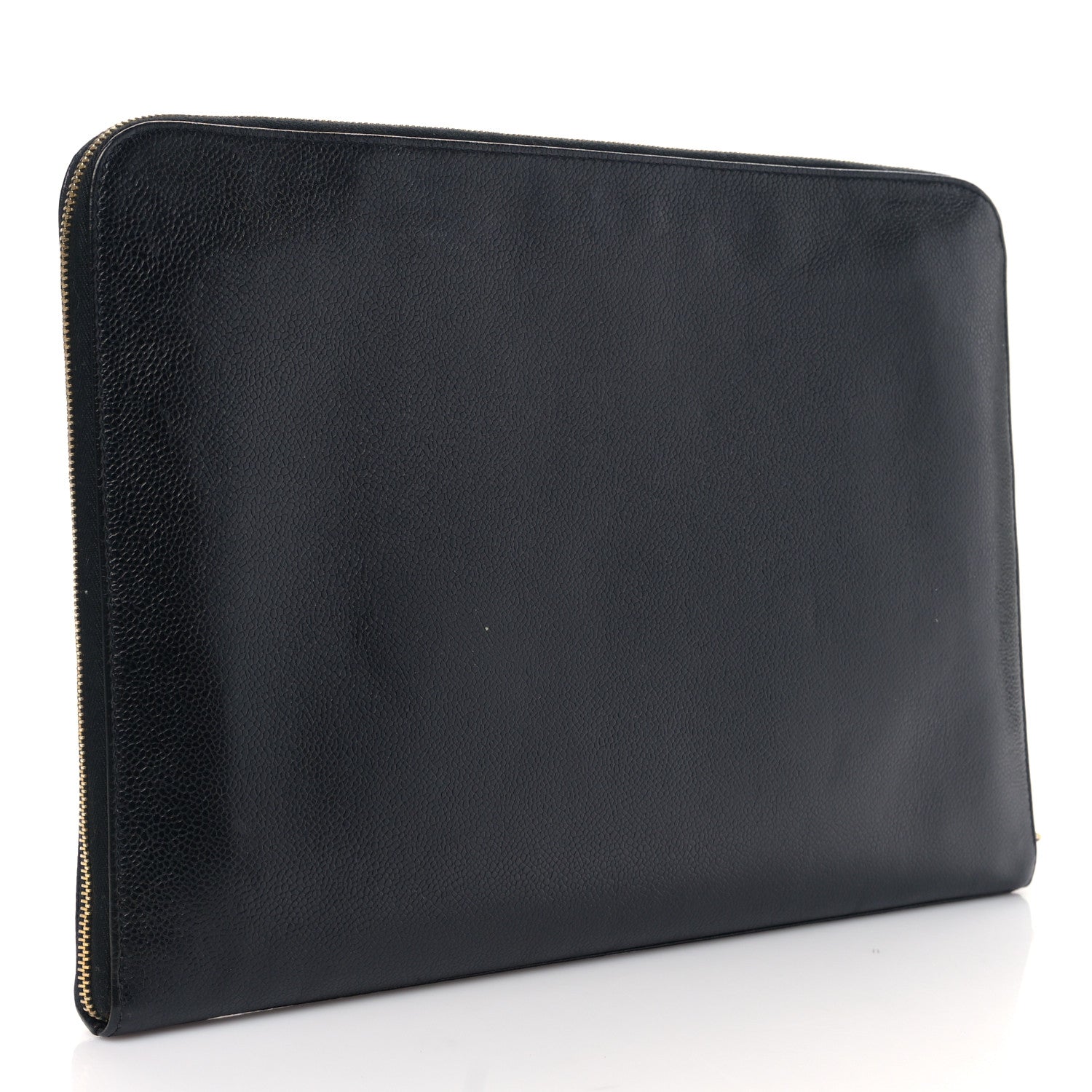 Chanel Caviar Large Timeless CC Cosmetic Pouch Clutch Black 3 of 11