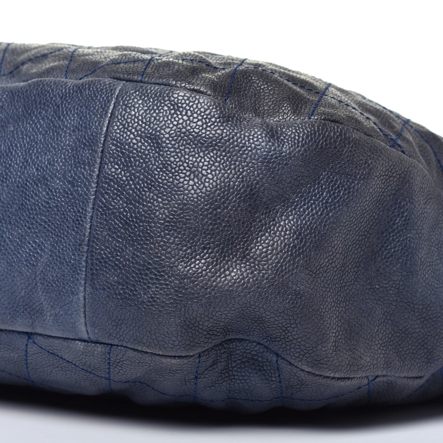 Caviar Quilted Simply CC Hobo Dark Blue