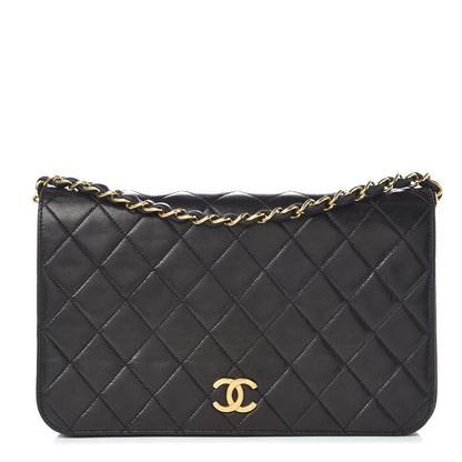 Chanel Lambskin Quilted Wallet On Chain WOC Black 1 of 11