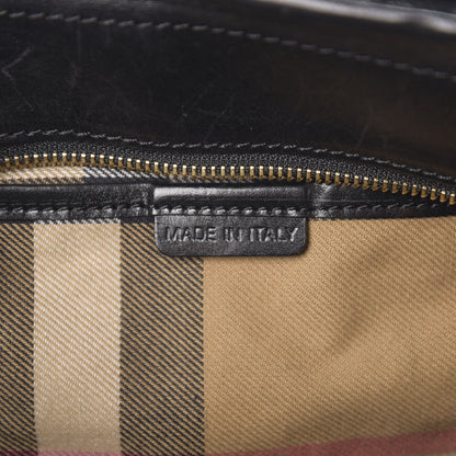 Burberry Smooth Calfskin Satchel Black 5 of 12