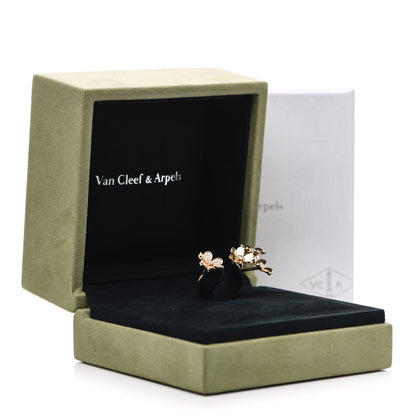 Van Cleef & Arpels 18K Yellow Gold Diamond Frivole Between The Finger Ring 53 6.5 9 of 9