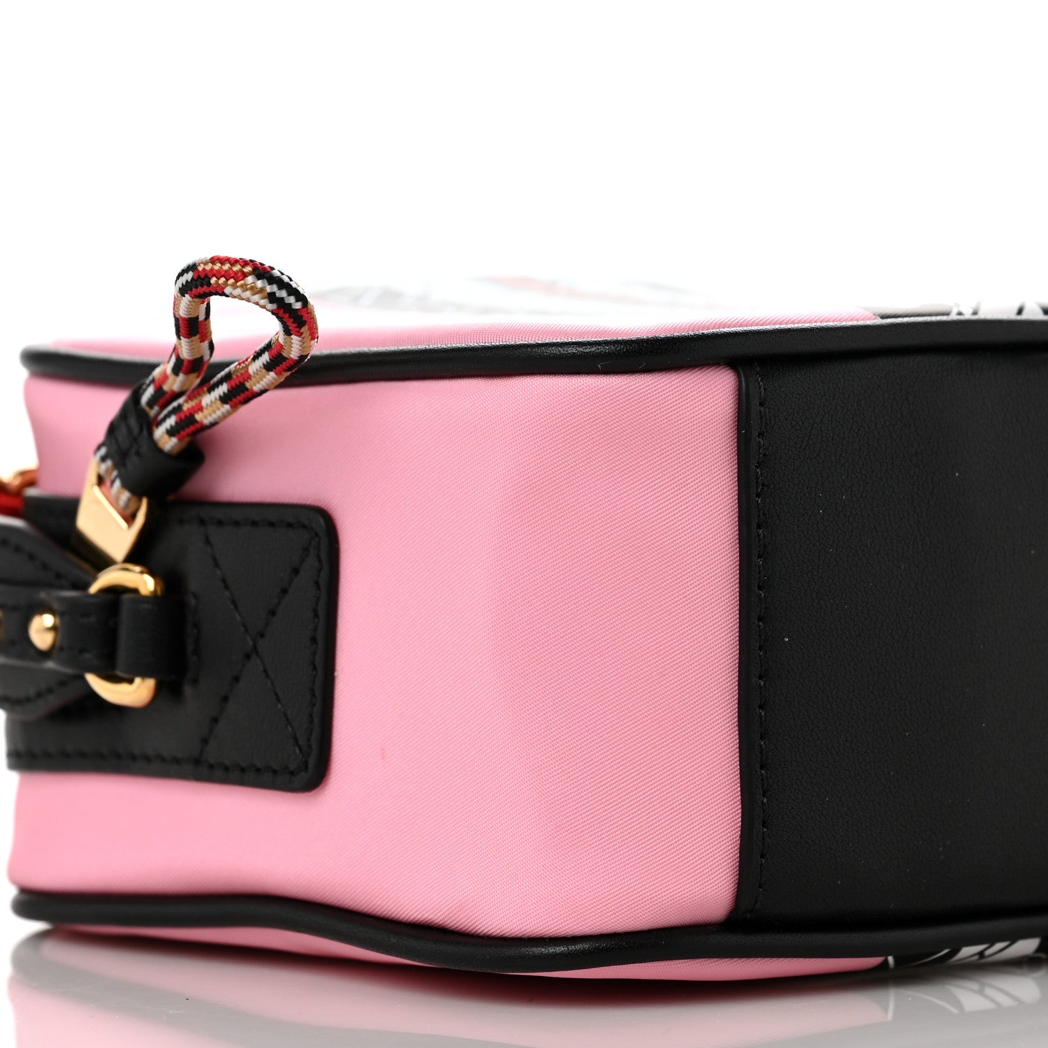 Burberry Nylon TB Stripe Camera Bag Pink Black 8 of 9