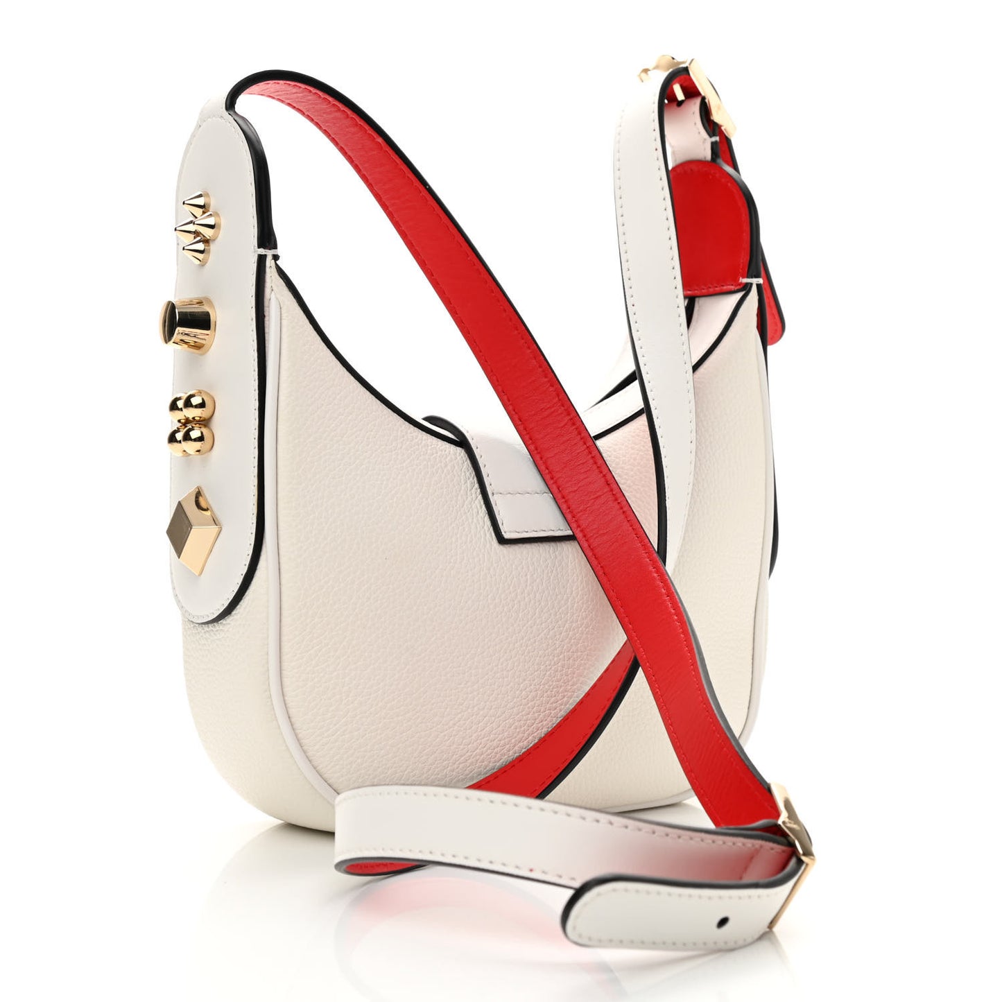 Calfskin Mini Carasky Shoulder Bag White