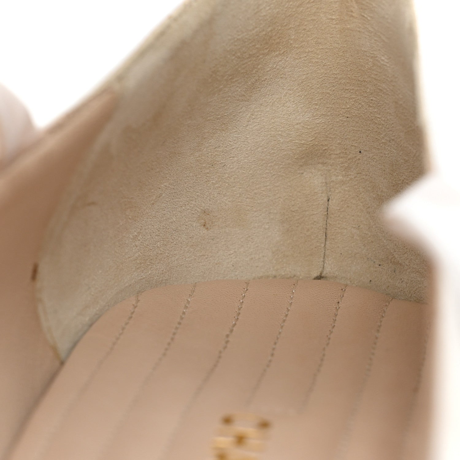 Chanel Satin Cap Toe Ballerina Ankle Wrap Flats 40 White Beige 10 of 13