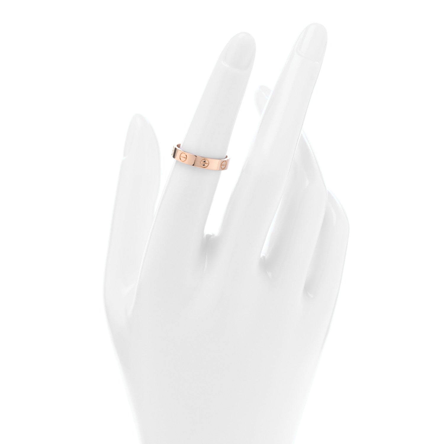 Cartier 18K Pink Gold 3.5mm LOVE Wedding Band Ring 51 5.75 2 of 4