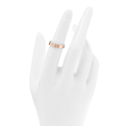 Cartier 18K Pink Gold 3.5mm LOVE Wedding Band Ring 51 5.75 2 of 4