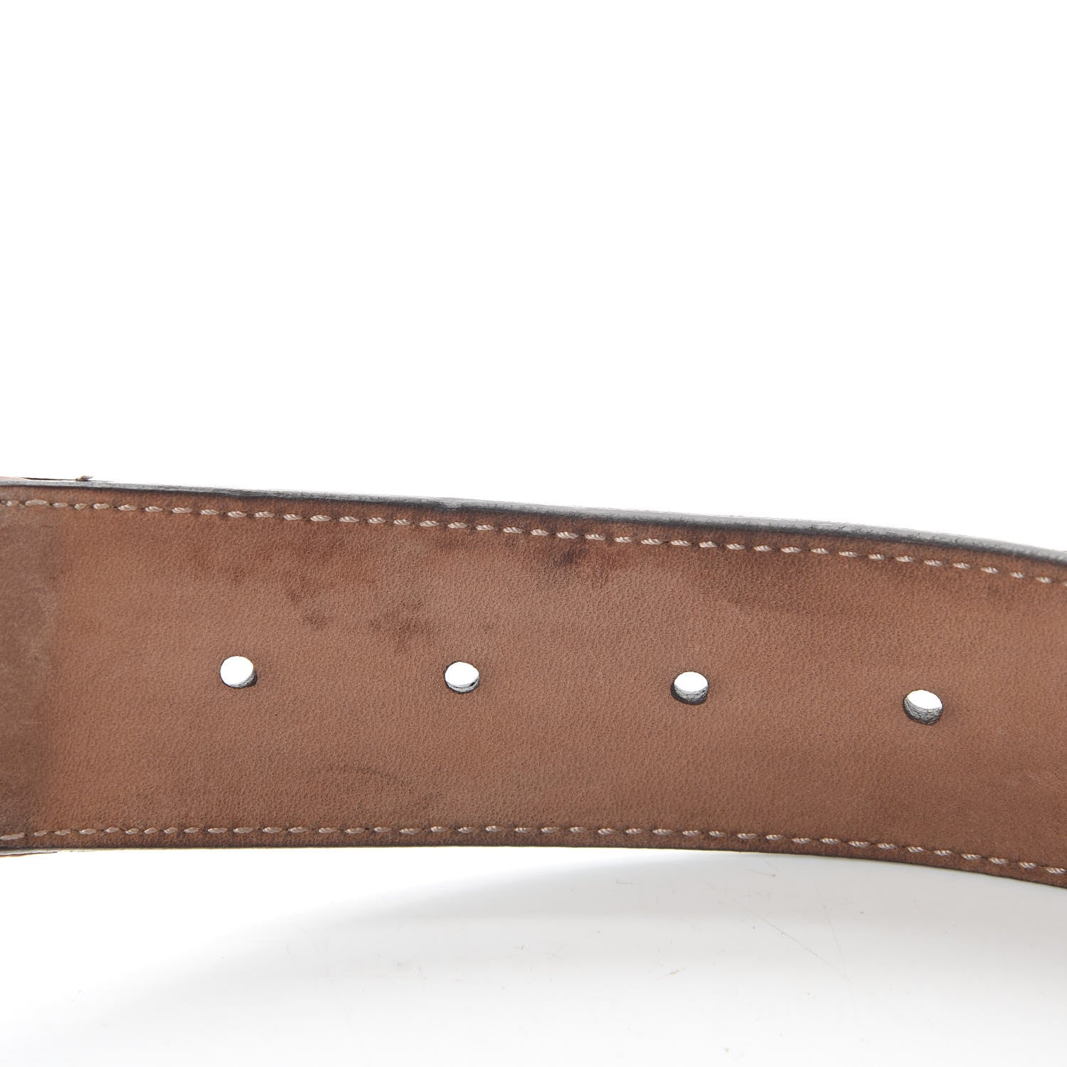 Gucci Nylon Calfskin Double G Web 40mm Belt 90 36 Green Red Cuir 7 of 8