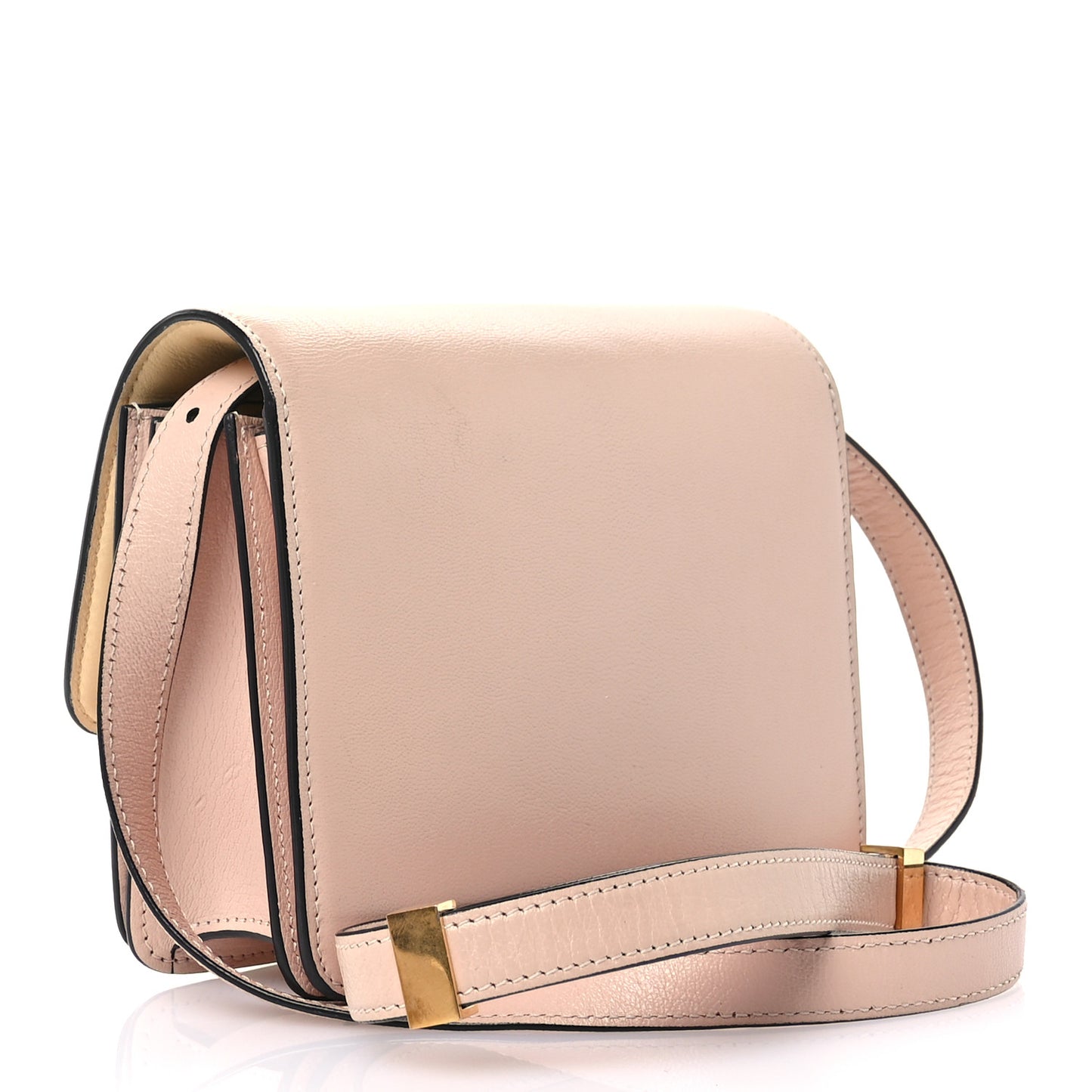 Goatskin Small Classic Box Flap Bag Blush