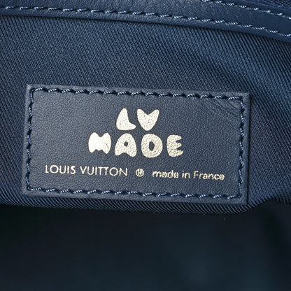 Louis Vuitton X NIGO Taurillon Monogram Denim Drip Keepall Bandouliere 50 Blue 6 of 11