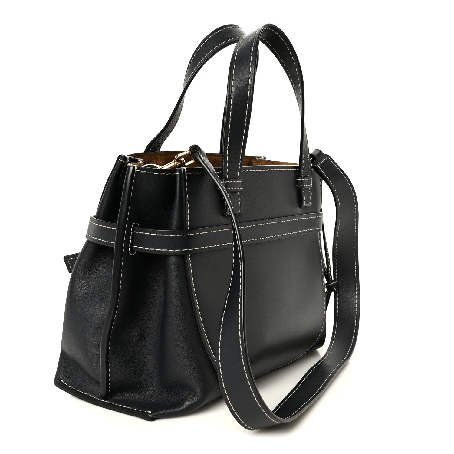Loewe Calfskin Small Gate Tote Midnight Blue 3 of 9