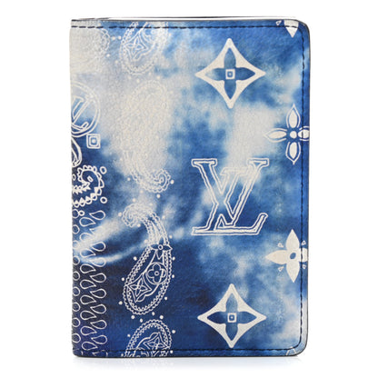 Louis Vuitton Cowhide Monogram Bandana Pocket Organizer Blue 1 of 6
