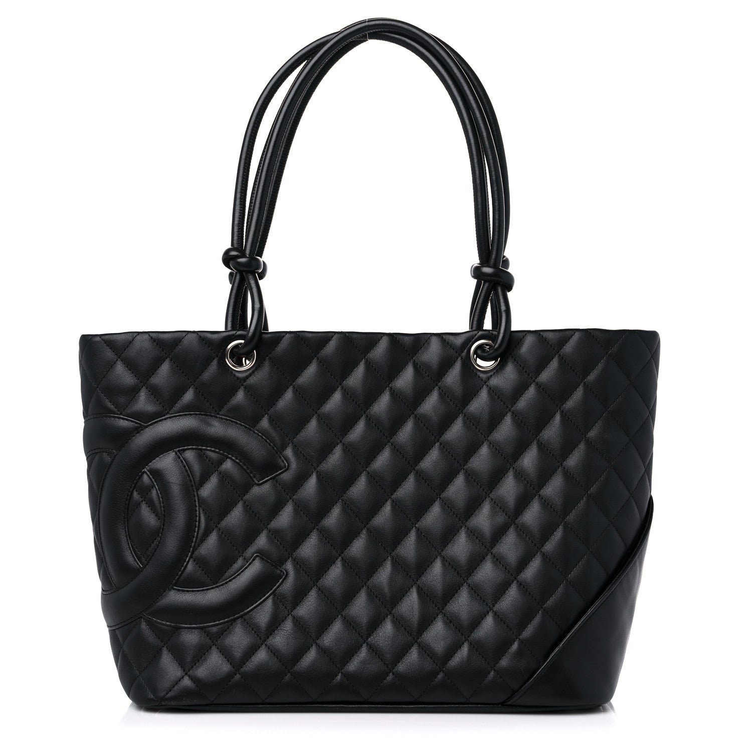 Chanel Calfskin Quilted Large Cambon Tote Black 1 of 9