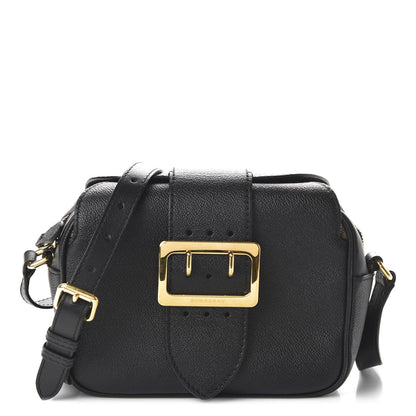 Burberry Soft Grain Calfskin Small Buckle Zip Bag Black 1 of 11