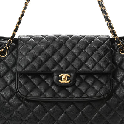 Chanel Caviar Quilted Flap Tote Black 7 of 11