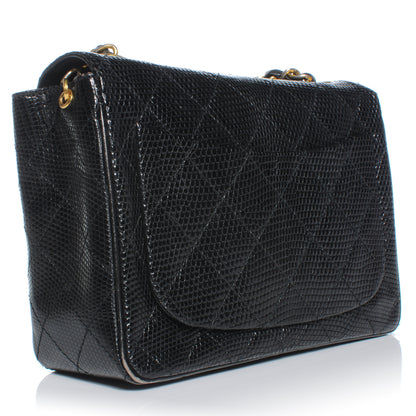 Chanel Lizard Mini Square Flap Black 3 of 9
