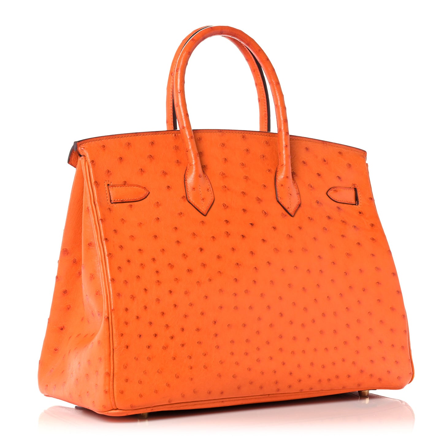 Ostrich Birkin 35 Orange