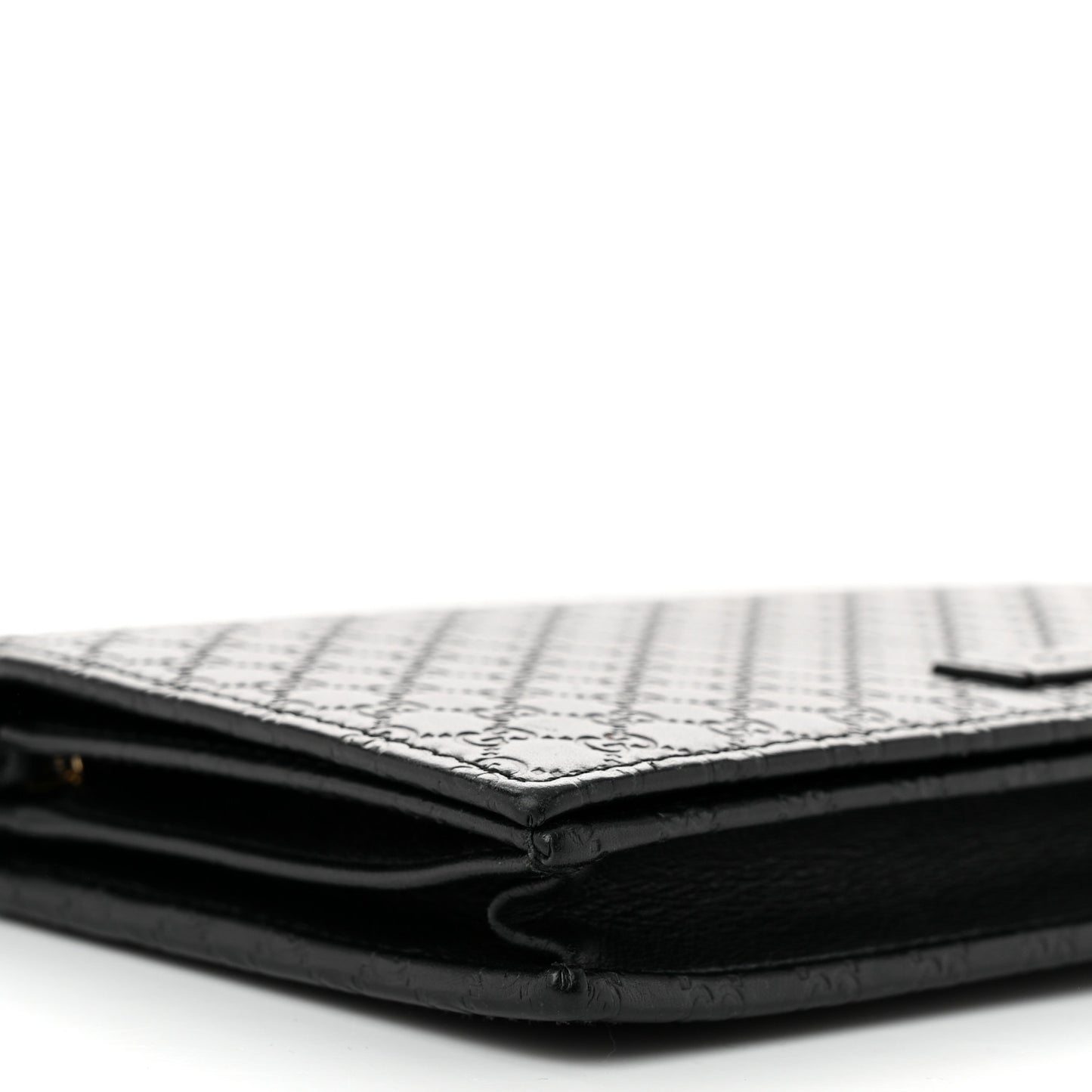 Microguccissima Crossbody Wallet Black
