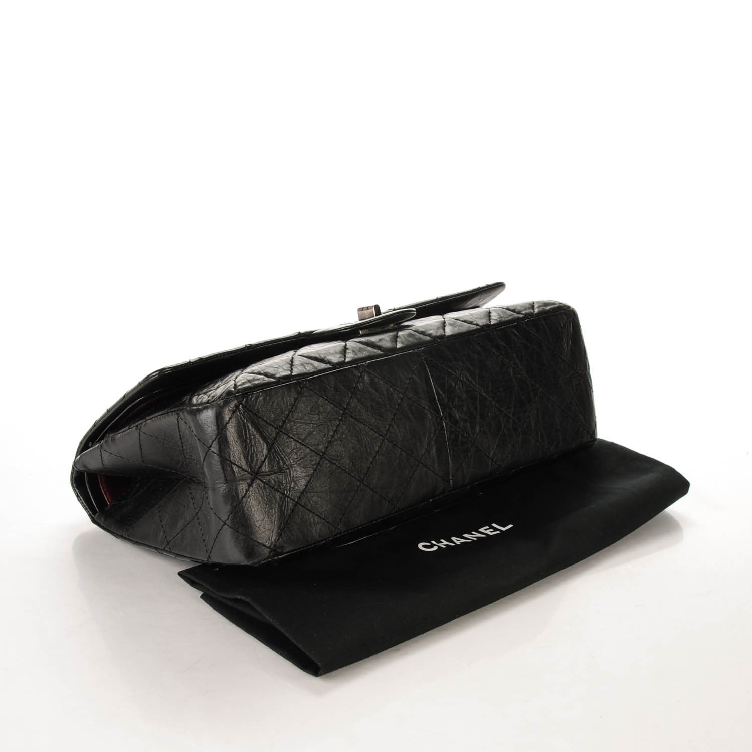 Chanel Aged Calfskin Quilted 2.55 Reissue 227 Flap Black 4 of 7