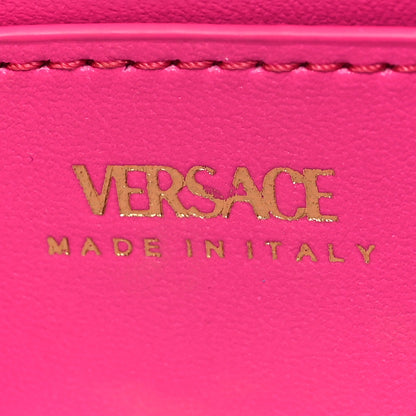 Versace Satin Crystal Embellished La Medusa Pouch On Chain Pink 6 of 10