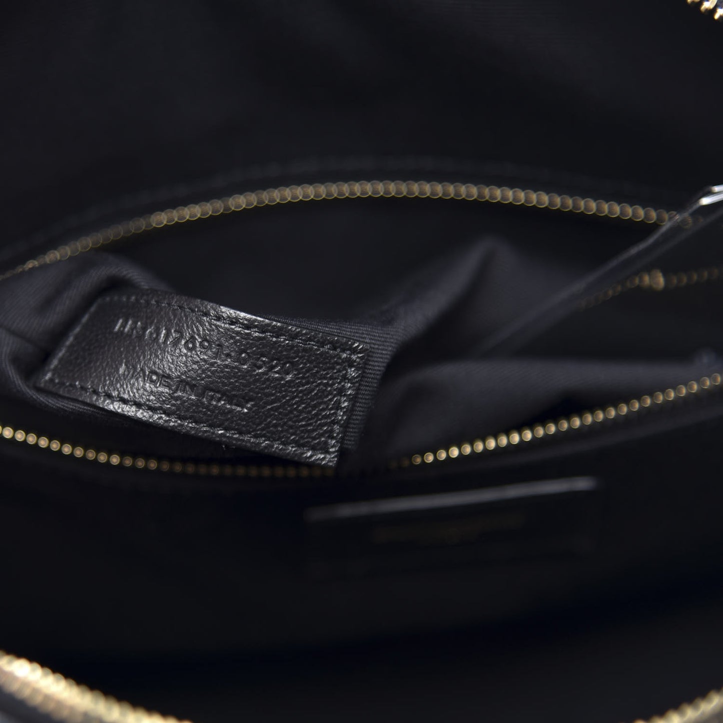 Calfskin Matelasse Joan Camera Bag Black