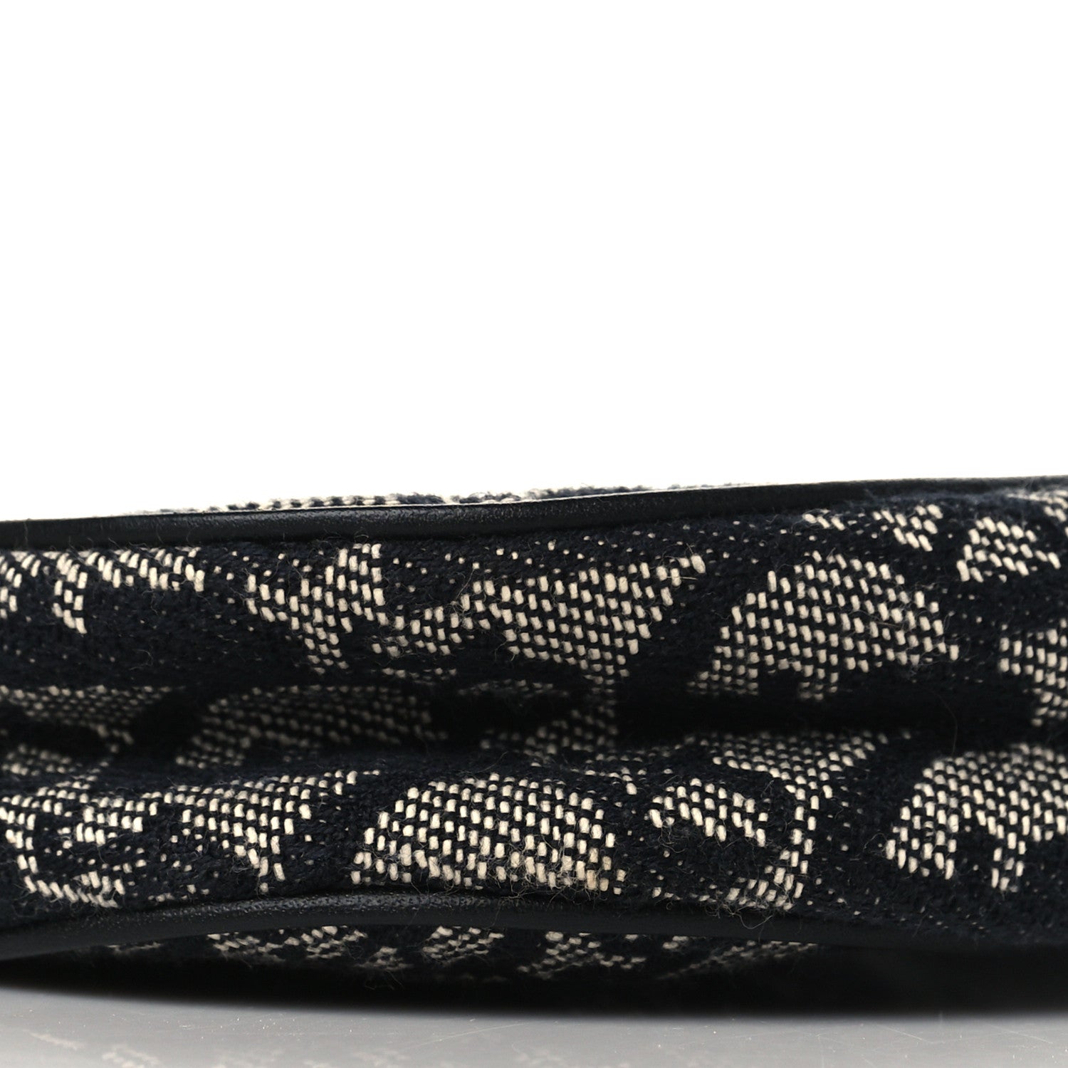 Christian Dior Monogram Mini Saddle Pochette Black 9 of 10