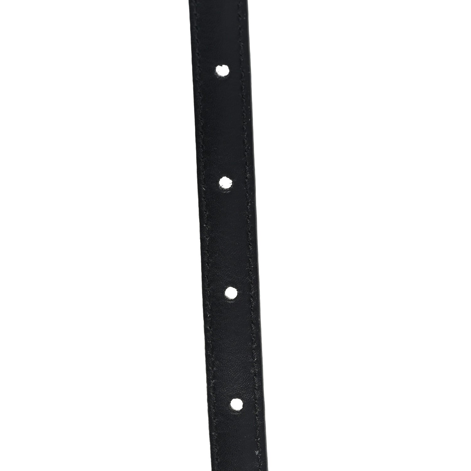Celine Taurillon Calfskin Teen Elegant 13mm Triomphe Belt 75 30 Black 5 of 6